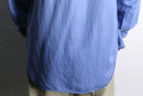 “Ralph Lauren BLAKE” sax blue silk linen shirt