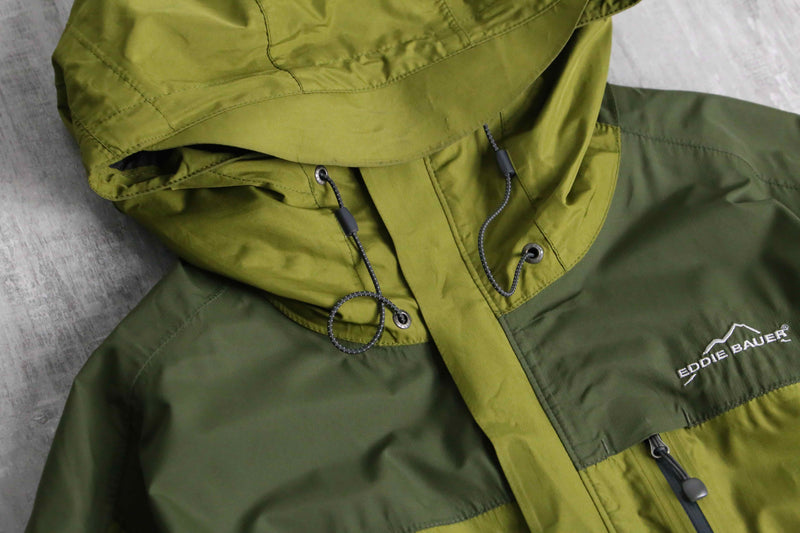 "Eddie Bauer" khaki green color nylon jacket