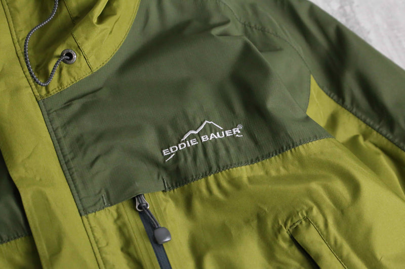 "Eddie Bauer" khaki green color nylon jacket