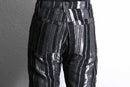 silver switch pile stripe straight pants