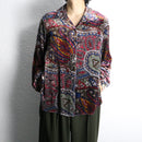 oriental sheer velour shirt