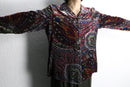 oriental sheer velour shirt