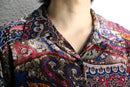 oriental sheer velour shirt