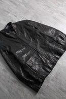 1990-00s lambskin stand collar leather jacket