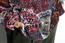 oriental sheer velour shirt