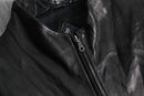 1990-00s lambskin stand collar leather jacket