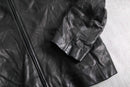 1990-00s lambskin stand collar leather jacket