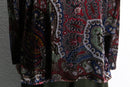 oriental sheer velour shirt