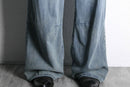 fade indigo wide buggy denim pants