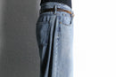 fade indigo wide buggy denim pants