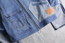 "Re:make" asymmetry design denim jacket
