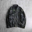 dark green doe leather jacket