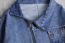 "Re:make" asymmetry design denim jacket