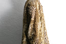 animal pattern open collar shirt
