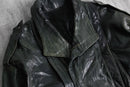 dark green doe leather jacket