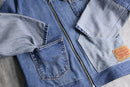"Re:make" asymmetry design denim jacket