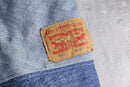"Re:make" asymmetry design denim jacket