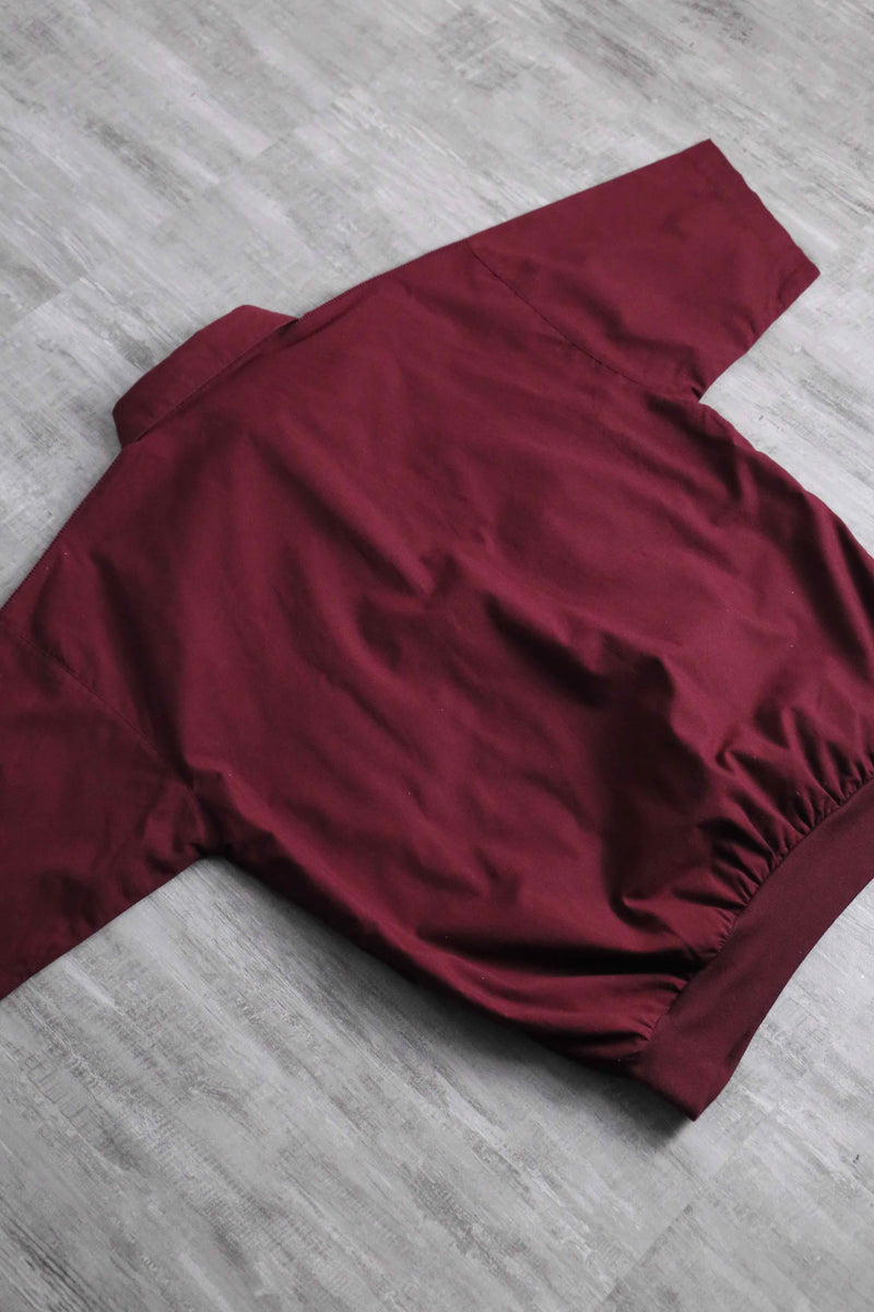 wine red knit switch design S/S polo