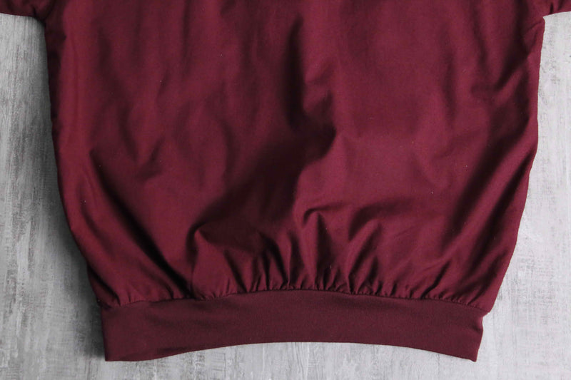 wine red knit switch design S/S polo