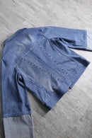"Re:make" asymmetry design denim jacket