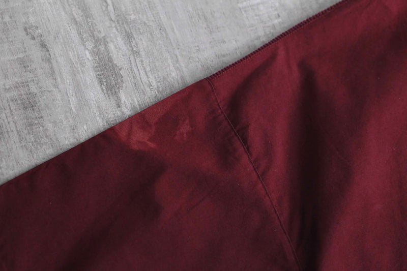 wine red knit switch design S/S polo