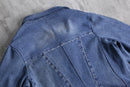 "Re:make" asymmetry design denim jacket