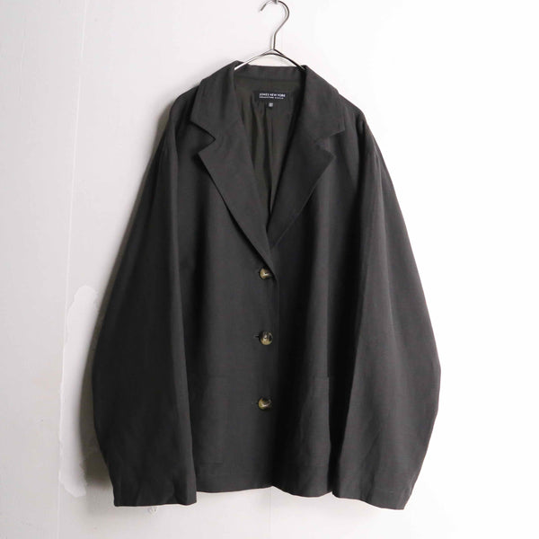 "JONES NEW YORK" silk × linen easy 3b jacket