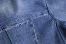 "Re:make" asymmetry design denim jacket