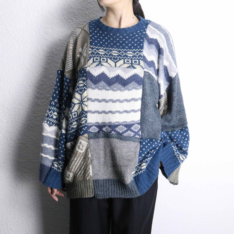 "Re:make" knit docking pullover