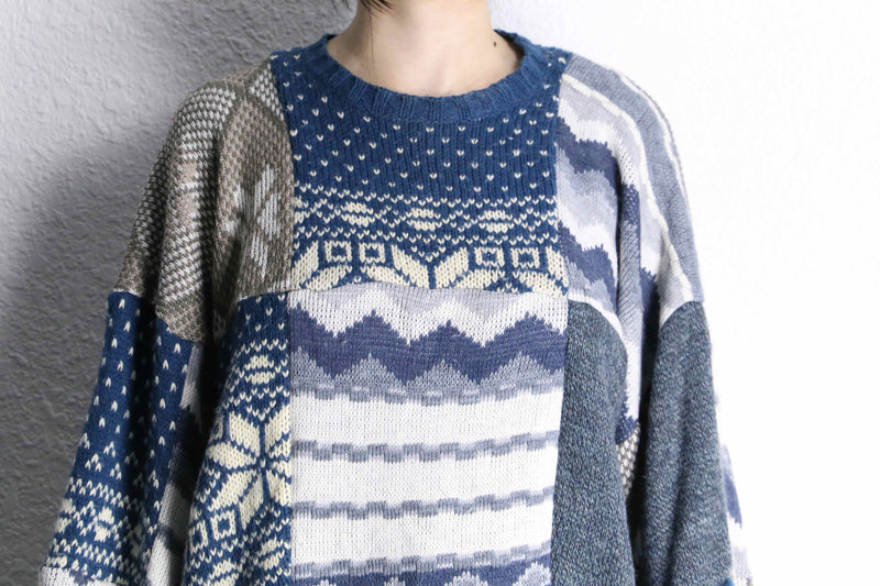 "Re:make" knit docking pullover