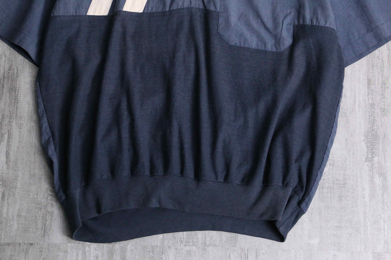 2-tone line design S/S polo