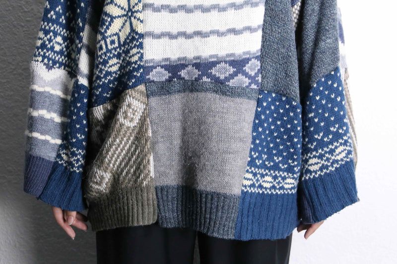"Re:make" knit docking pullover