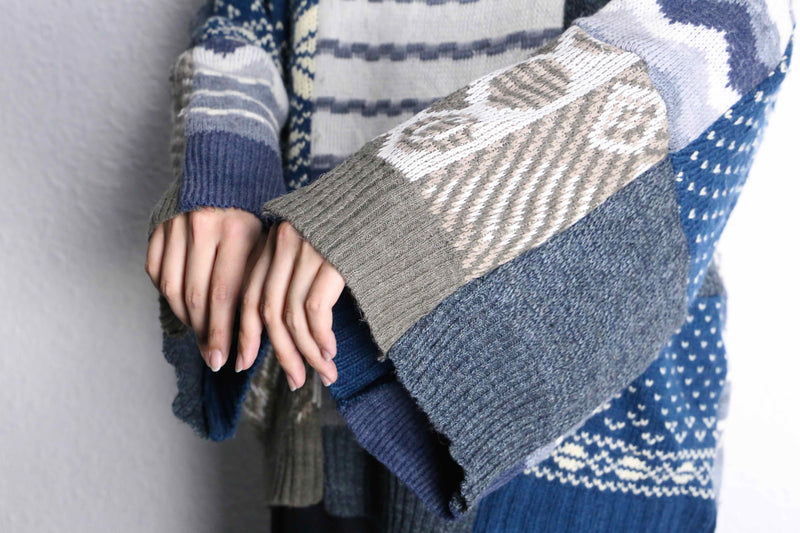 "Re:make" knit docking pullover