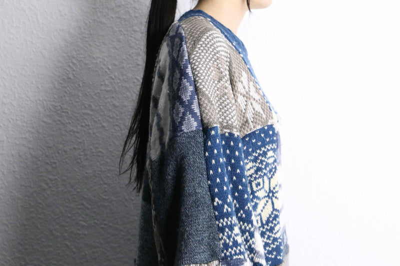 "Re:make" knit docking pullover