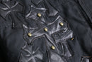 "Re:make" leather rosary duck jacket
