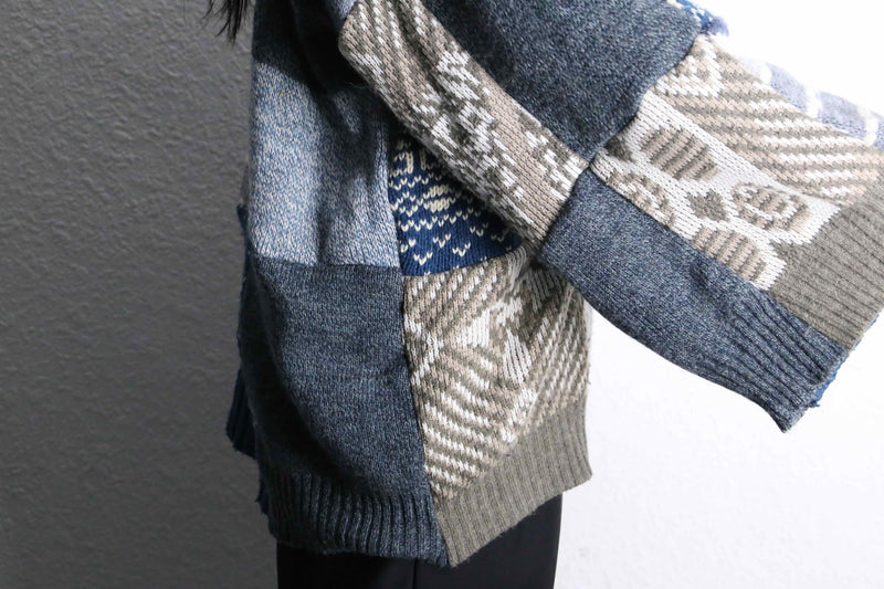 "Re:make" knit docking pullover