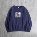 "Disney" Mickey graphic navy sweat