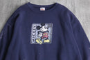 "Disney" Mickey graphic navy sweat