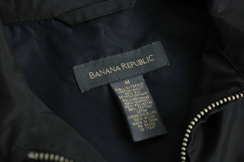 2000s BANANA REPUBRIC coating PVC drizzler jacket