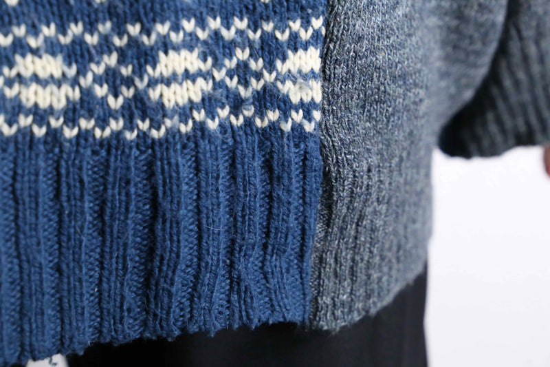 "Re:make" knit docking pullover