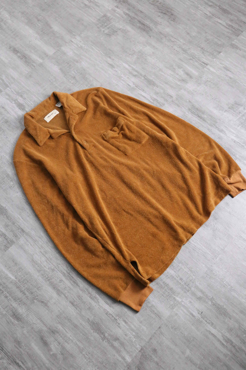 80’s “Arrow” brown pile L/S polo