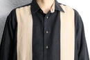 two tone linen L/S shirt