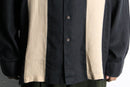 two tone linen L/S shirt
