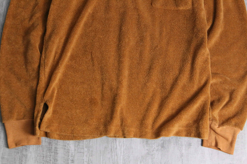 80’s “Arrow” brown pile L/S polo