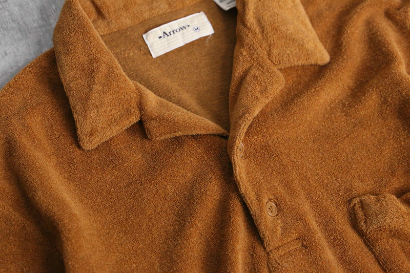 80’s “Arrow” brown pile L/S polo