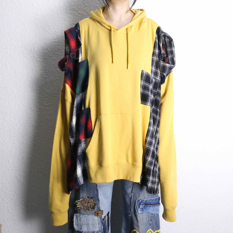 "Re:make" shirt docking hoodie