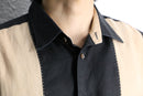 two tone linen L/S shirt