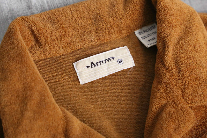80’s “Arrow” brown pile L/S polo