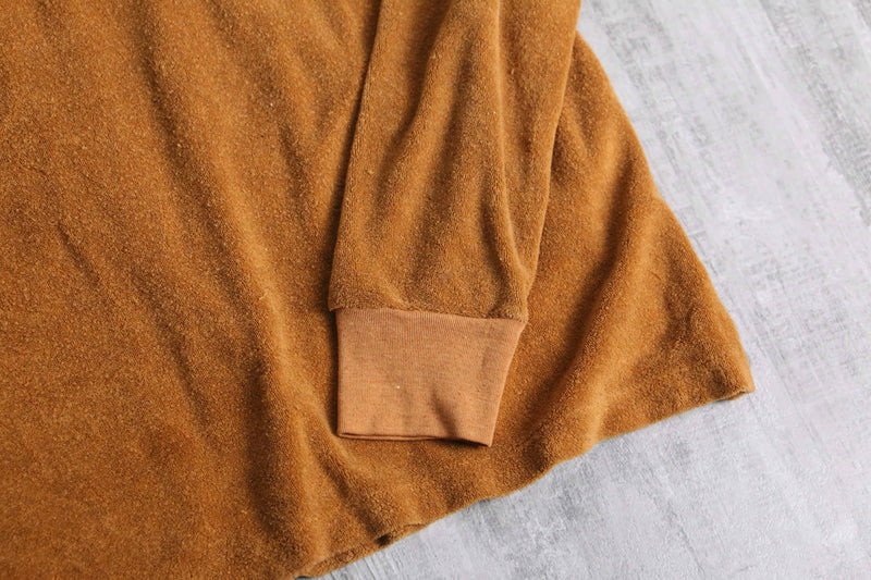 80’s “Arrow” brown pile L/S polo