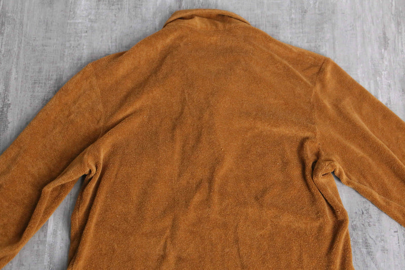 80’s “Arrow” brown pile L/S polo